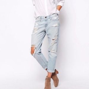 Abercrombie & Fitch Distressed Boyfriend Jeans